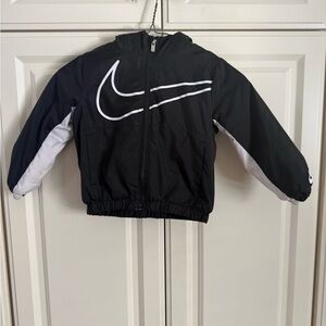 Nike Kids' Black and White Windbreaker